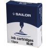 Sailor Tintenpatronen Blau 12er-Pack
