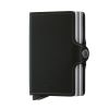 Secrid Twin Wallet Schwarzes Leder