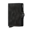 Secrid Twin Wallet Leder Schwarz Vintage