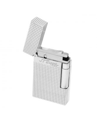 S.T. Dupont Ligne 2 Diamond Head Silber Feuerzeug