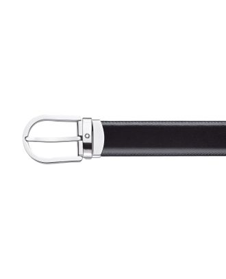 Montblanc Reversible Gürtel 30 mm Horsebit Schwarz-Braun