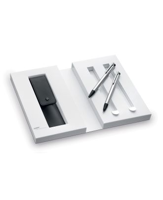 Lamy Logo Steel Set Kugelschreiber und Druckbleistift