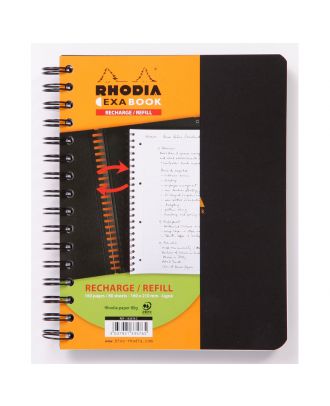 Rhodia Exa Buch Nachfüllpackung A5 liniert Schwarz