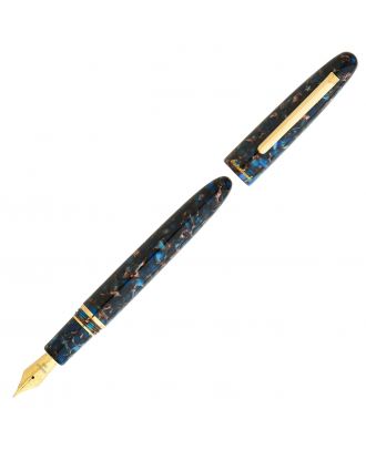 Esterbrook Estie Nouveau Blue Füllfederhalter mit Goldverzierung