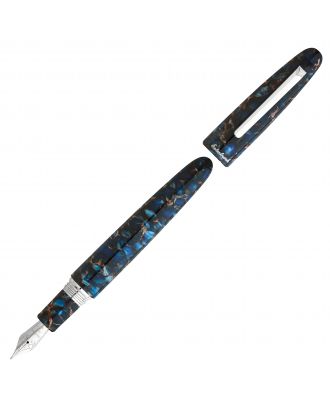 Esterbrook Estie Nouveau Blue Palladium-Verzierung, übergroßer Füllfederhalter