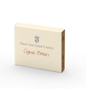 Graf von Faber-Castell Füllhalter Tintenpatronen 6er Pack Cognac Braun