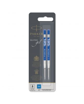 Parker Kugelschreiber Gel-Mine Medium Blau (2 Stück)