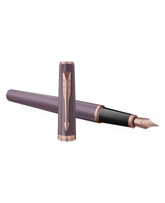 Parker Meridian Füllfederhalter in Lila und Rosa mit goldenen Verzierungen