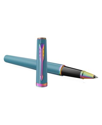 Parker Meridian Teal Rainbow Trim Rollerball