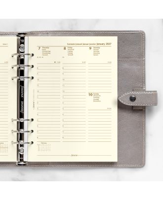 Filofax A5 Nachfüllpackung Woche auf 2 Seiten Creme 2027