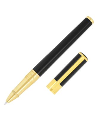 S.T. Dupont D-Initial Schwarz-Gold-Tintenroller
