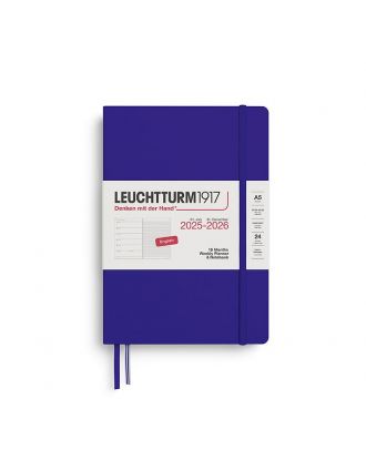 Leuchtturm1917 Agenda 18 Monate 2025 - 2026 Wochenplaner + Notizen Medium Tinte
