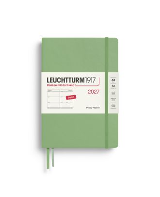 Leuchtturm1917 Kalender 2027 Wochenplaner Medium A5 Sage