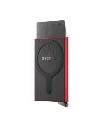 Secrid Premium- Cardprotector , geriffelt für MagSafe, rot
