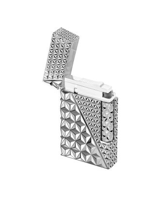 S.T. Dupont Ligne 2 Double Fire x Silber Feuerzeug