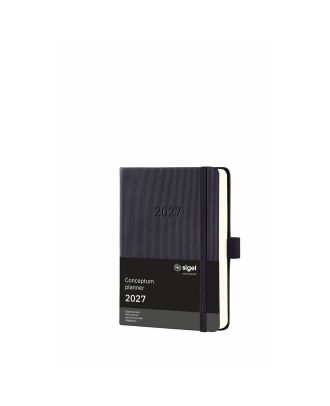 Sigel Conceptum Pure 2027 Tagebuch A6 Schwarz Hardcover