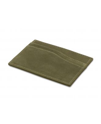 Garzini Leggera Karteninhaber Vintage Olive Grün