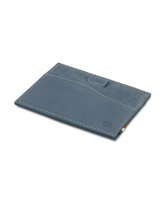 Garzini Leggera Karteninhaber Vintage Saphirblau