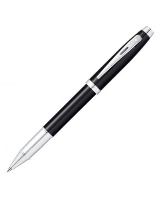 Sheaffer 100 Rollerball in glänzendem Schwarz mit Chromverzierung