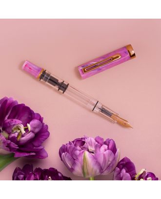 TWSBI ECO Fluorit Lila mit Bronze Füllfederhalter