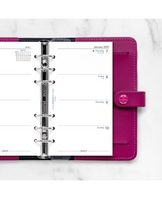 Filofax Personal Filling Week auf 2 Seiten 2027