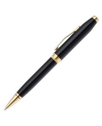Cross Foundry Glossy Schwarz PVD Gold Kugelschreiber