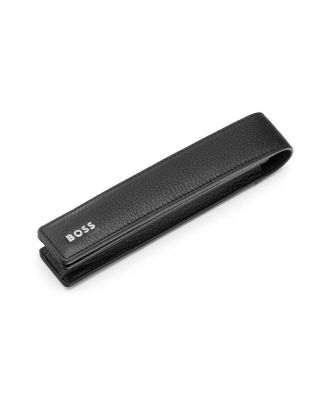 Hugo Boss Classic Genarbtes Schwarzes Stiftetui 1 Stift