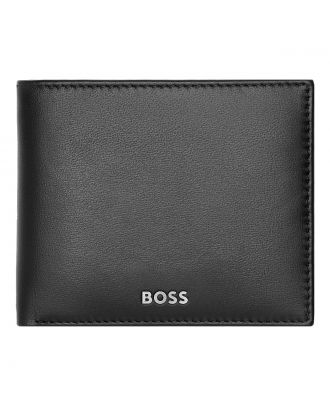 Hugo Boss Portemonnaie Glatt Schwarz mit Klappe
