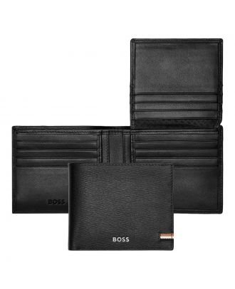 Hugo Boss Brieftasche Iconic Schwarz mit Klappe