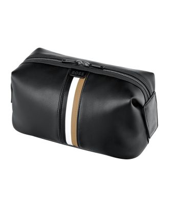 Maverick Rough Gear Leder Kulturtasche Kompakt Braun