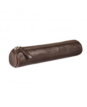 Maverick Braun Kleines Rundes Schreibgeräte-Etui