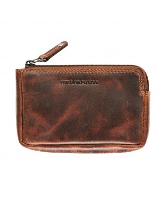 Maverick The Original Leder RFID Geldbörse mit Reißverschluss