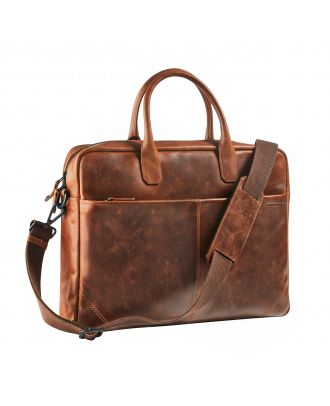 Maverick The Original Leder Business-Tasche mit Laptop-Hülle 15'6" klein