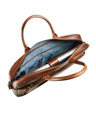 Maverick The Original Leder Business-Tasche mit Laptop-Hülle 15'6" klein