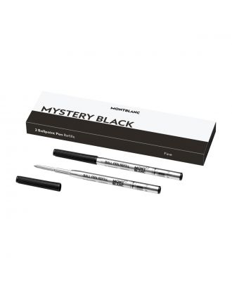 Montblanc Kugelschreibermine Schwarz Fein (2 Stück)