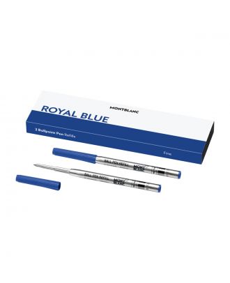 Montblanc Kugelschreibermine Blau Fein (2 Stück)
