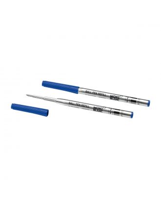 Montblanc Kugelschreibermine Blau Fein (2 Stück)