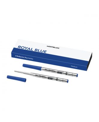 Montblanc Kugelschreiber-Mine Blau Medium (2 Stück)