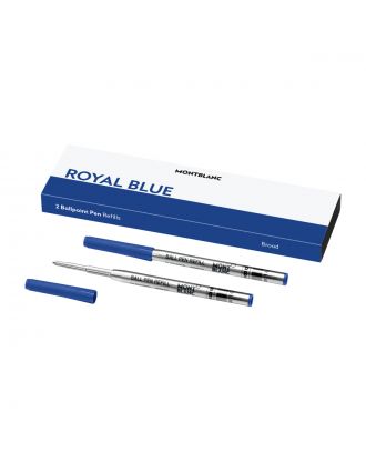 Montblanc Kugelschreibermine Blau Breit (2 Stück)