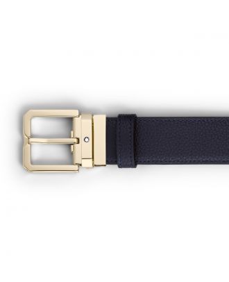 Montblanc Night Blue/Black Ledergürtel - Reversible 35 mm