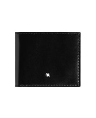 Montblanc Meisterstück Brieftasche 6 Kartenfächer Schwarz Tinte Blau