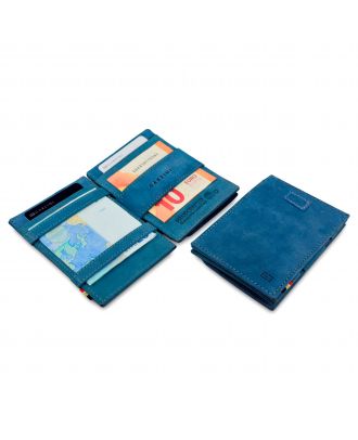 Garzini Cavara Magie Münze Brieftasche Vintage Saphirblau