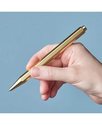 Paper Republic le stylo needlepoint Stift Messing