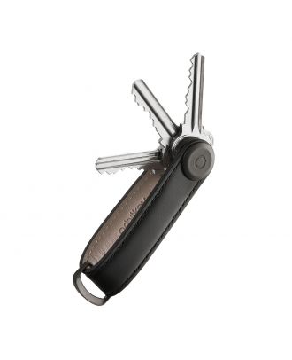 Orbitkey 2.0 Schwarz / Schwarzes Leder