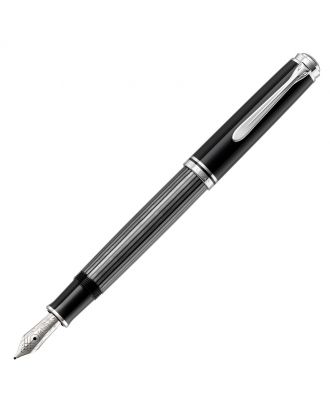 Pelikan Souveran 405 Stresemann Füllfederhalter Schwarz Anthrazit