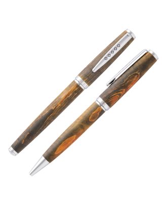 Tom Hessin Edinburgh-Kollektion „Arthur’s Seat Green“ – Füllfederhalter und „ Kugelschreiber “-Set