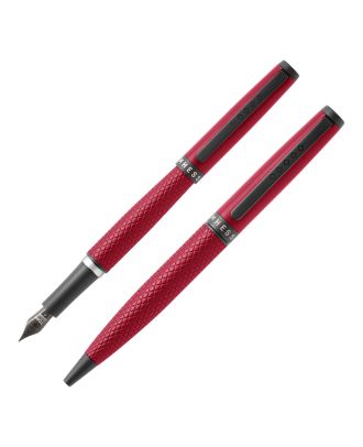 Tom Hessin Magnetic Series Poppy Red Füllfederhalter und Kugelschreiber Set