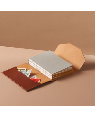 Paper Republic Le Trifold A5 Cognac