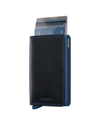 Secrid Slim Wallet Leder Original Schwarz Marine