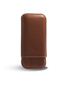 Recife Riviera Leder Schreibgeräte-Etui Cognac für 3 Stifte